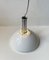 Italian Modern Ceiling Lamp in White Enamel and Chrome Plating, 1970s, Image 8