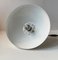 Italian Modern Ceiling Lamp in White Enamel and Chrome Plating, 1970s 7