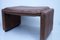 Vintage Brown Leather Ottoman from De Sede, Image 10
