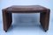 Vintage Brown Leather Ottoman from De Sede, Image 1