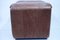 Vintage Brown Leather Ottoman from De Sede, Image 9