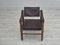 Scandinavian Safari Lounge Chair in Leather and Beech, 1960s 2