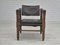 Scandinavian Safari Lounge Chair in Leather and Beech, 1960s, Image 4