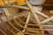 Mesa y butacas italianas de bambú y ratán, años 50. Juego de 4, Imagen 21