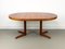 Danish Round Teak Dining Table by H. W. Klein for Bramin, 1960s, Image 17