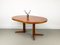 Mesa de comedor danesa redonda de teca de HW Klein para Bramin, años 60, Imagen 15