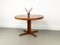 Mesa de comedor danesa redonda de teca de HW Klein para Bramin, años 60, Imagen 24