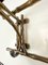 Brass and Faux Bamboo Wall Mounted Coat Rack, 1990s 5