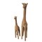 Giraffen Skulpturen aus Korbgeflecht, 1990er, 2er Set 3