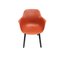 Dining Chair in Coral with Cushions, Set of 6, Image 5