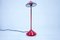 Lámpara de mesa alemana vintage en rojo de Fischer, años 80, Imagen 6
