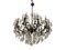 Large Crystal Murano Glass and Bronze 18-Light Chandelier, 1960s 1