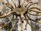 Lampadario a 18 luci in vetro di Murano e bronzo, anni '60, Immagine 4