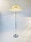 Lampada da terra cromata con paralume opaco di Staff, Germania, Immagine 8