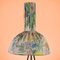 Tripod Floor Lamp with a Remarkable Flower Lampshade Germany, 1950s 3