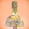Lámpara de pie trípode con pantalla floral notable Alemania, años 50, Imagen 4