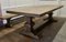 Tavolo da refettorio grande in pino con panche coordinate, anni '50, set di 3, Immagine 9
