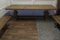 Large Pine Refectory Table with Matching Benches, 1950s, Set of 3 7