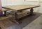 Large Pine Refectory Table with Matching Benches, 1950s, Set of 3 10