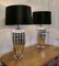 Silvered Glass Table Lamps, 1960s, Set of 2 6
