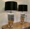 Silvered Glass Table Lamps, 1960s, Set of 2 7