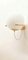 Lámpara de pared con esfera blanca de latón, Imagen 6