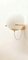 White Sphere Brass Wall Light 6