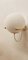 Lámpara de pared con esfera blanca de latón, Imagen 7