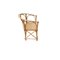 Spanische Mid-Century Armlehnstühle aus Holz & Korbgeflecht, 2er Set 5