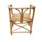 Spanische Mid-Century Armlehnstühle aus Holz & Korbgeflecht, 2er Set 2