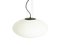 Italian White Opaline Glass Pendant Lamp from Stilnovo, 1960s 2