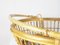 Mid-Century Italian Rattan & Rush Basket or Magazine Rack 4