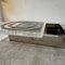 Italian Modern Clear Acrylic Glass and Silver Plate Square Box, 1980s 10