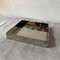 Italian Modern Clear Acrylic Glass and Silver Plate Square Box, 1980s, Image 12