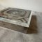 Italian Modern Clear Acrylic Glass and Silver Plate Square Box, 1980s 7