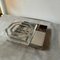 Italian Modern Clear Acrylic Glass and Silver Plate Square Box, 1980s 9