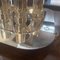 Vassoio quadrato modernista placcato in argento e flute da champagne, Italia, anni '80, set di 7, Immagine 4