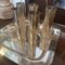 Italian Modernist Silver Plated Square Tray and Champagne Flutes, 1980s, Set of 7 8