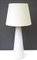 Lámpara de mesa escandinava Mid-Century moderna de vidrio atribuida a Bengt Orup para Hyllinge Glasbruk, Suecia, años 70, Imagen 6
