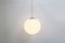 Lampe Boule à Suspension Globe Space Age en Verre Opalin Satiné de Peill & Putzler, 1970s 10