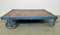 Grand Chariot de Table Basse Industriel Bleu, 1960s 11