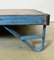 Large Industrial Blue Coffee Table Cart, 1960s 12