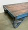 Large Industrial Blue Coffee Table Cart, 1960s 3
