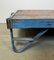 Large Industrial Blue Coffee Table Cart, 1960s 8