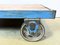 Large Industrial Blue Coffee Table Cart, 1960s 7