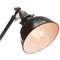 Industrielle Vintage Werkstatt-Stehlampe aus Gusseisen & Messing in Schwarz 3