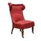 Dänischer Roter Vintage Sessel 1