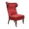 Fauteuil Club Vintage Rouge, Danemark 1