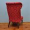 Club chair vintage rossa, Danimarca, Immagine 4