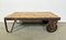 Industrial Yellow Coffee Table Cart 6